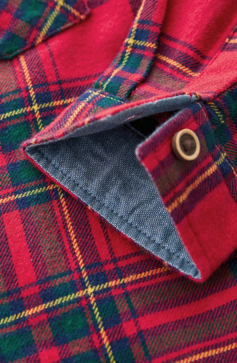NEXT Kids' Tartan Cotton Flannel Button-Up Shirt, Alternate, color, 