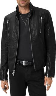 John Varvatos Jared Leather Racer Jacket