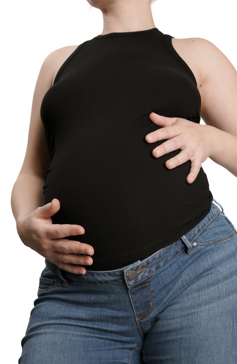 Nom Maternity Maternity Racerback Tank, Alternate, color, 