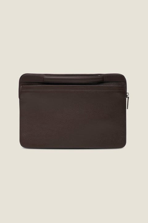 Porto Convertible Leather Laptop Sleeve