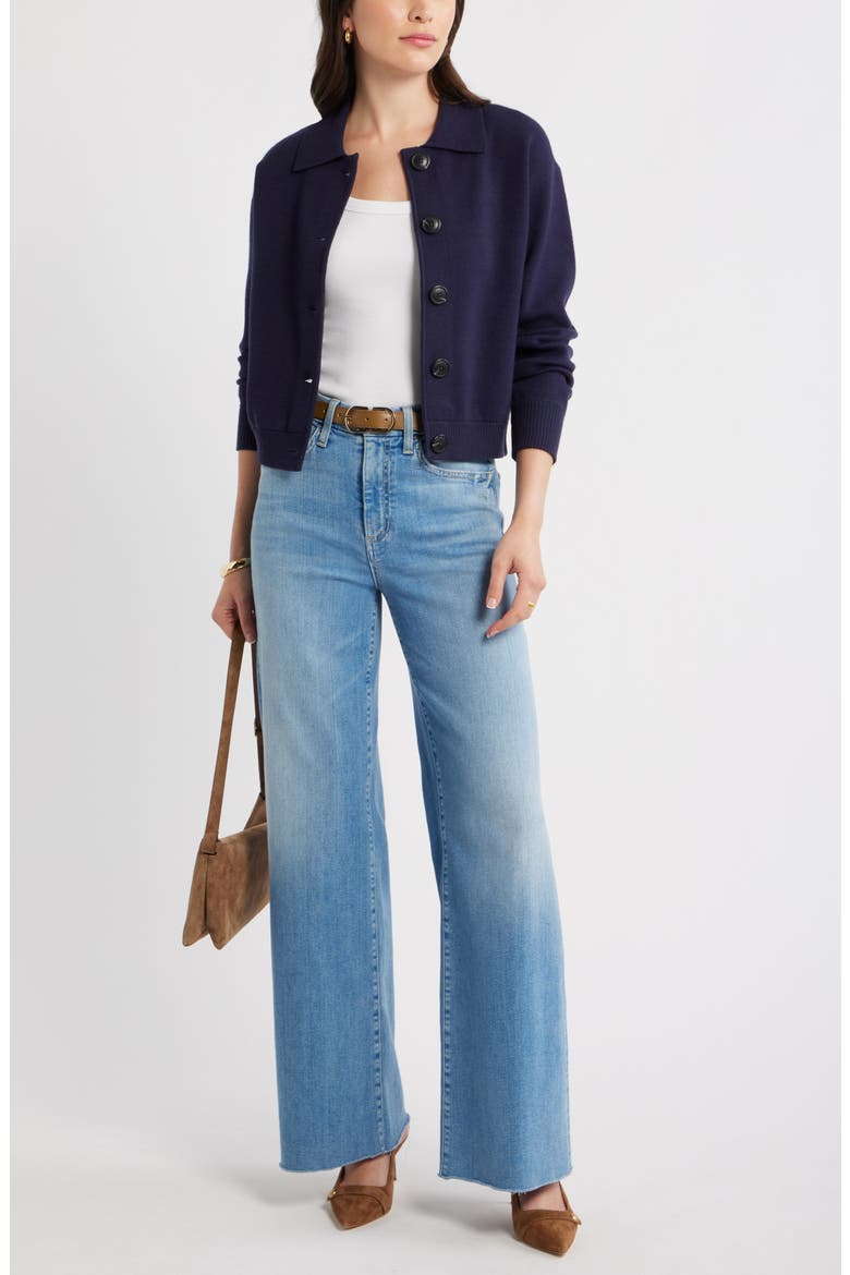 Milano Knit Bomber Cardigan, Alternate, color, NAVY STILL
