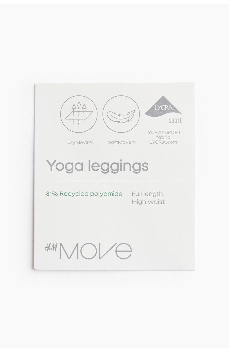 H&M Yoga Leggings With Softmove Lycra<sup>®</sup>, Alternate, color, Black