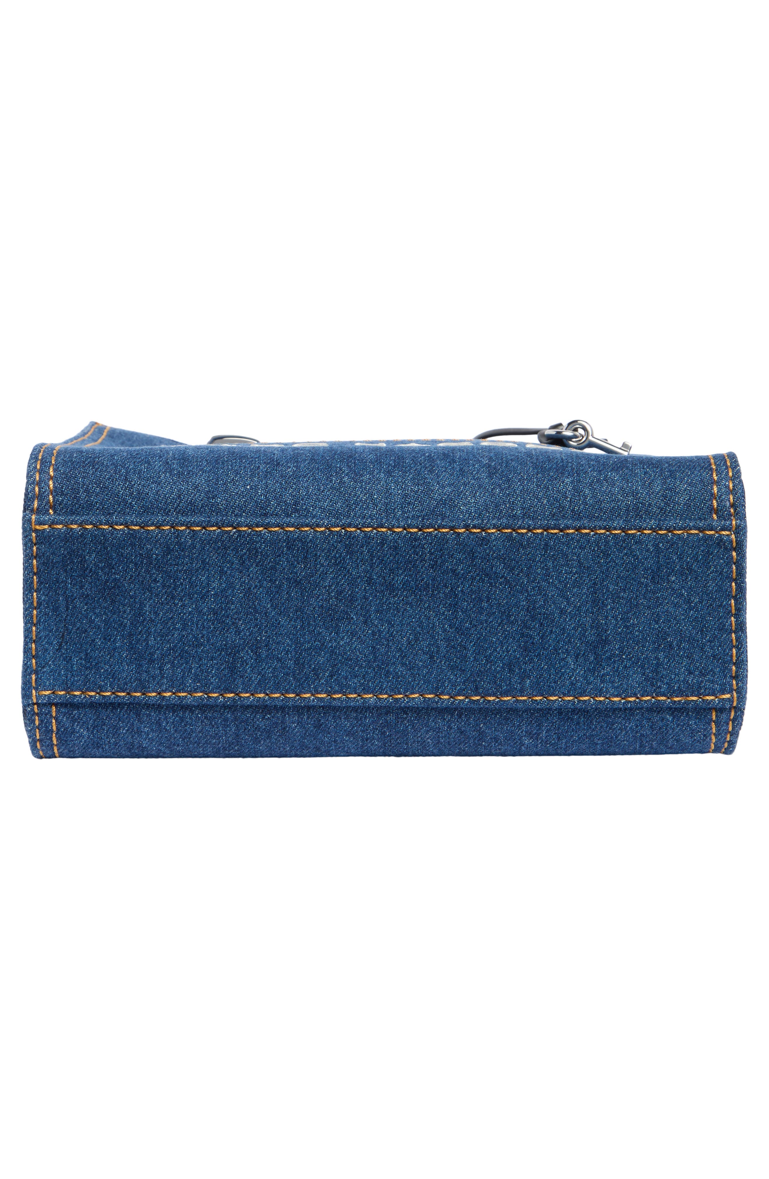 Bold Mini Denim Satchel, Alternate, color, DENIM