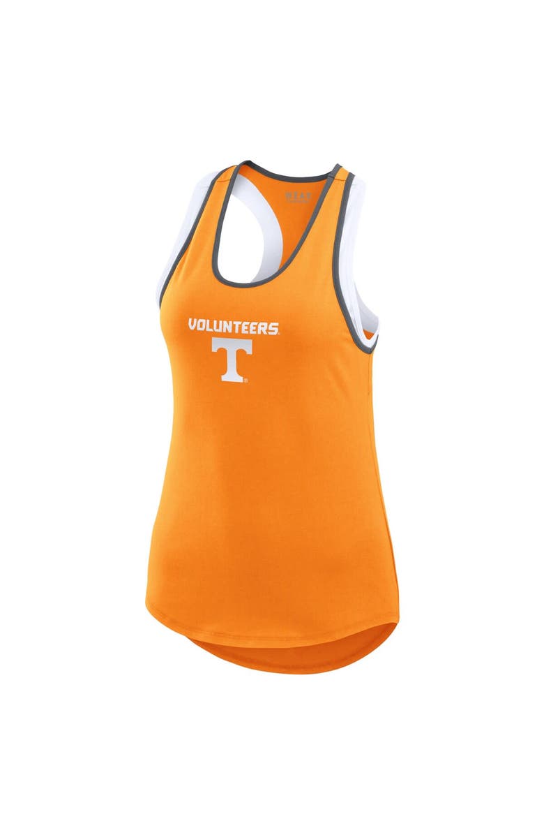 WEAR by Erin Andrews Women's WEAR by Erin Andrews Tennessee Orange Tennessee Volunteers Open Hole Razorback Tank Top, Alternate, color, 
