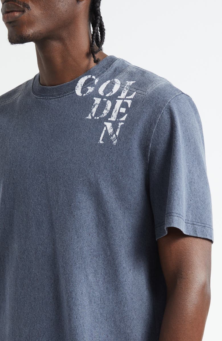 Golden Goose Journey Regular Fit Graphic T-Shirt, Alternate, color, Blue