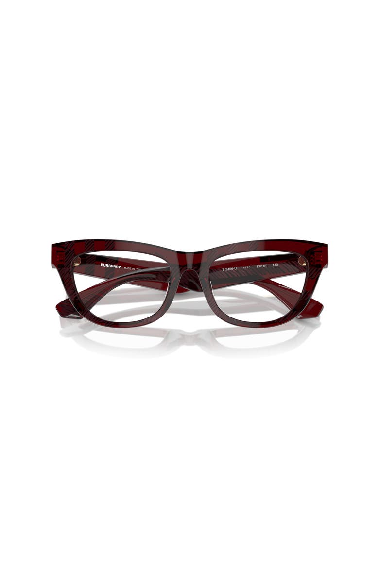 52mm Rectangle optical glasses, Alternate, color, Red
