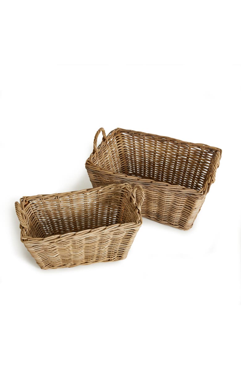 Napa Home & Garden Normandy Laundry Baskets, Set Of 2, Main, color, Beige