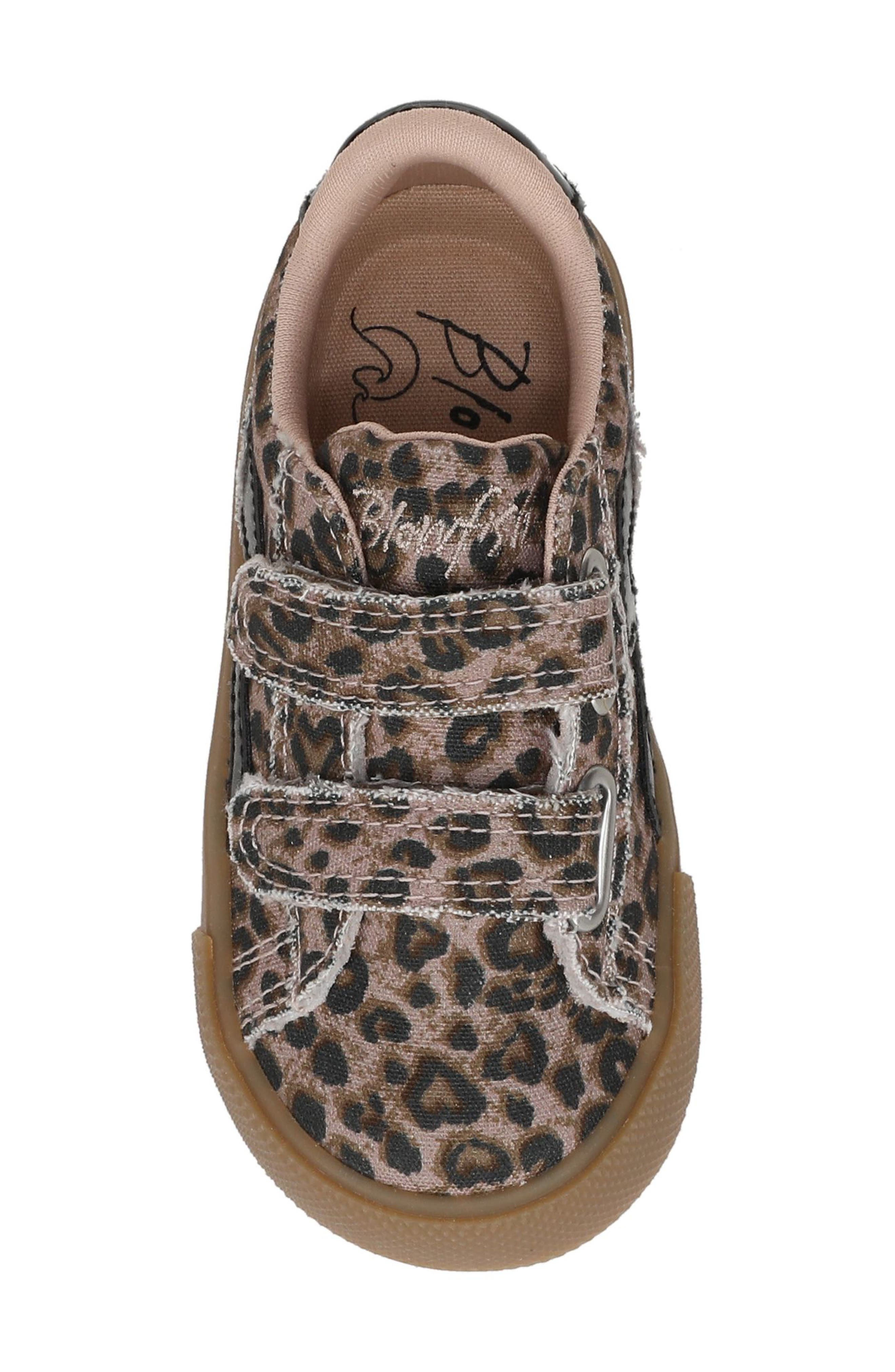 Blowfish Malibu Kids' Vice Sneaker, Alternate, color, Leopard Print Canvas