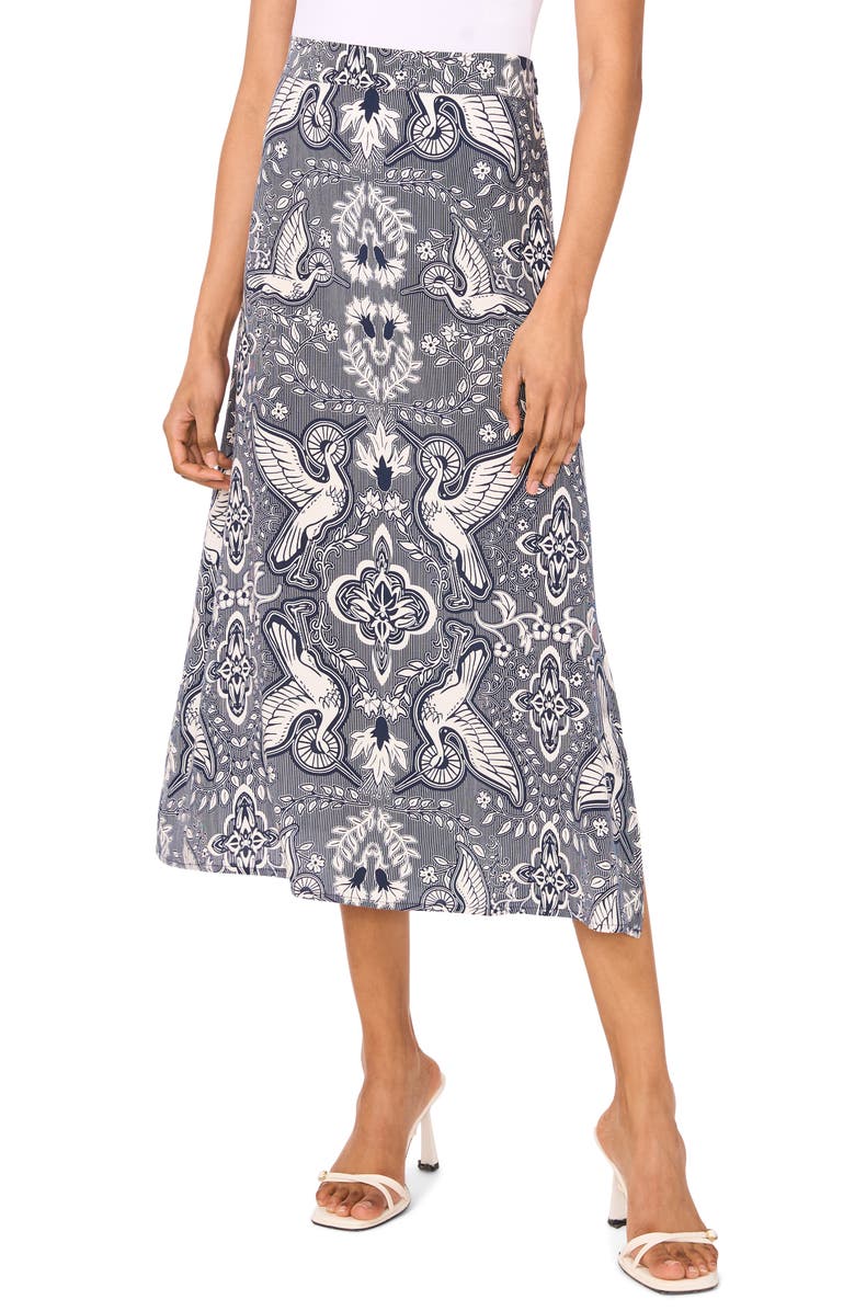 Halogen<sup>®</sup> Challis A-Line Midi Skirt, Main, color, 