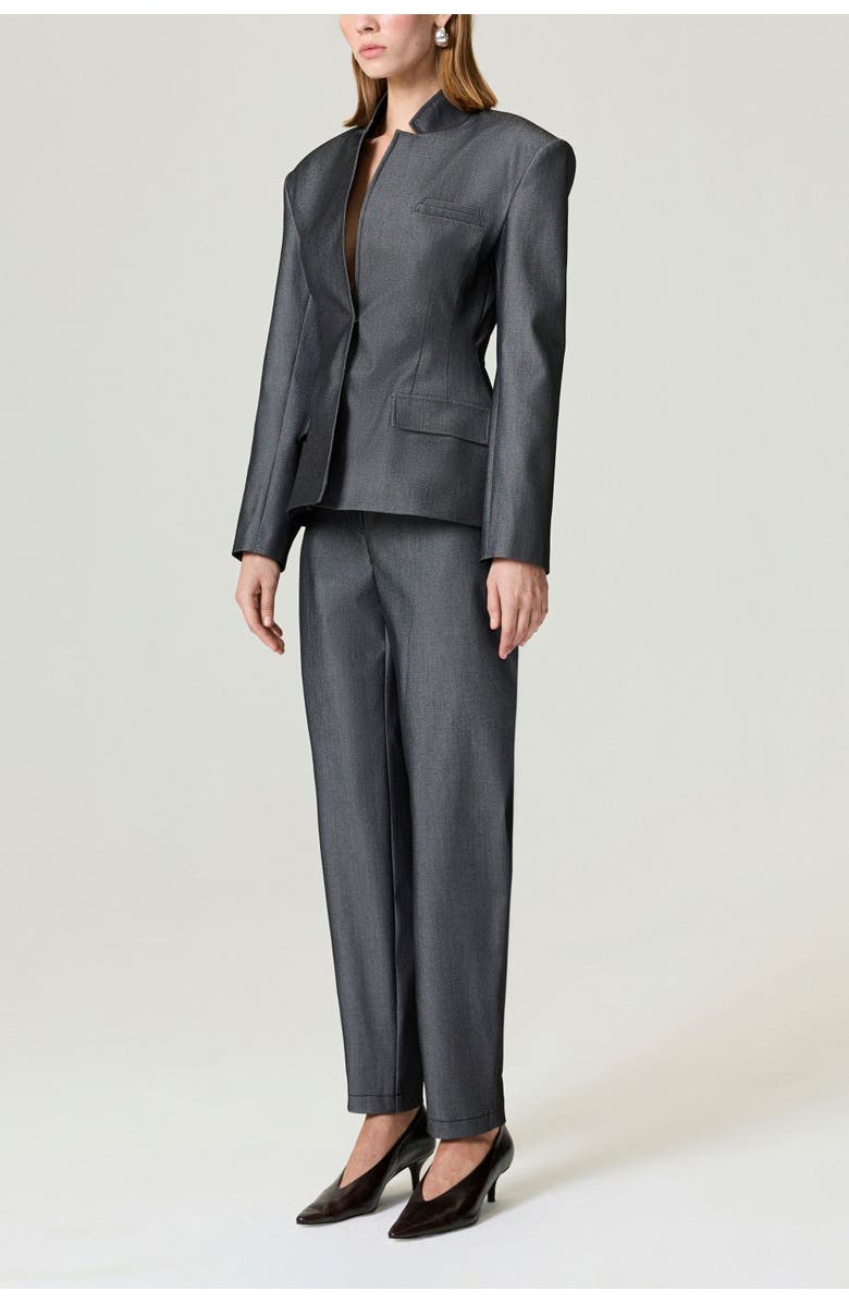 Nocturne Balloon Cut Tailored Pants, Alternate, color, Anthracite