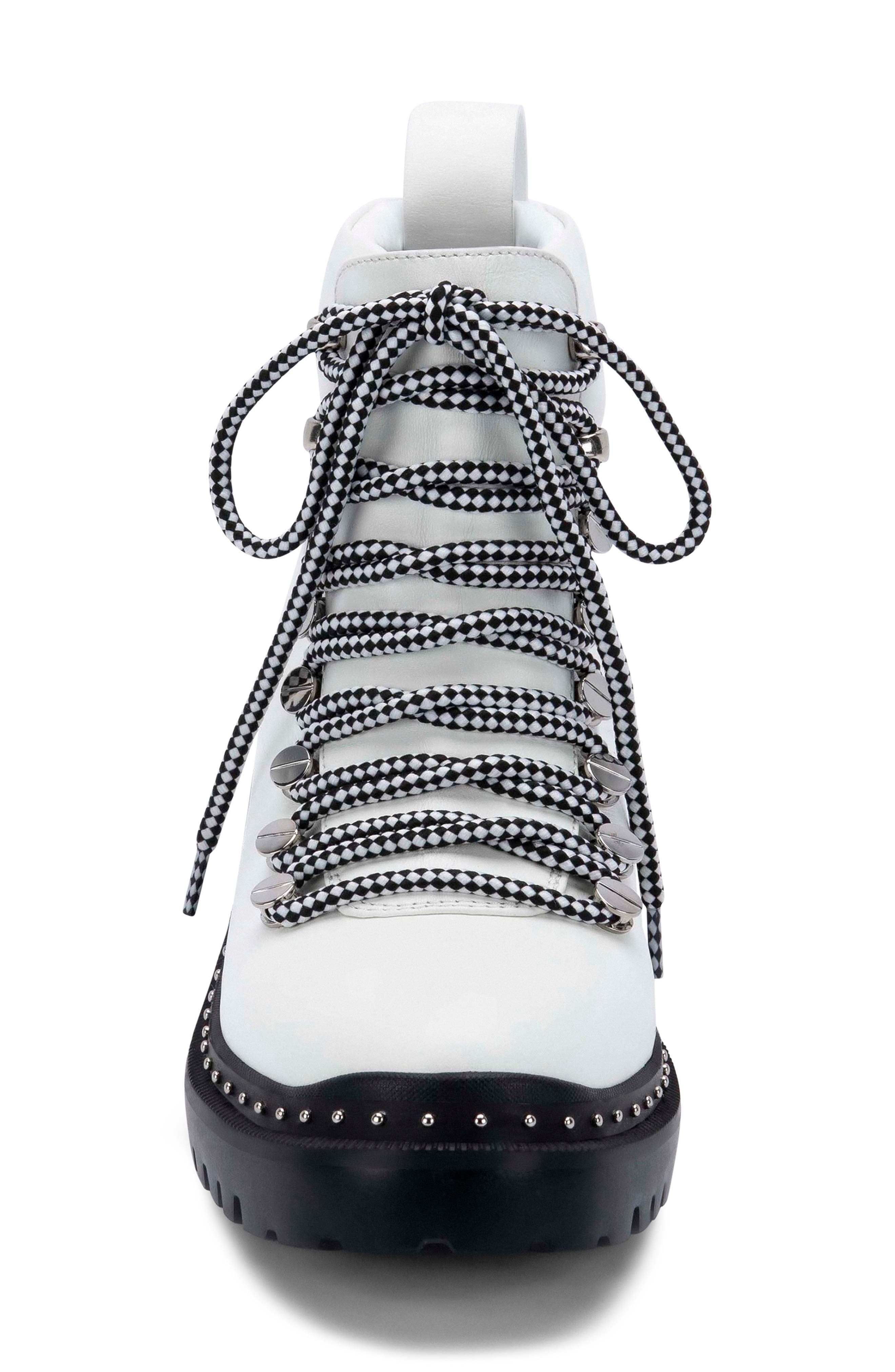 Chrissy Waterproof Hiker Boot, Alternate, color, WHITE LEATHER