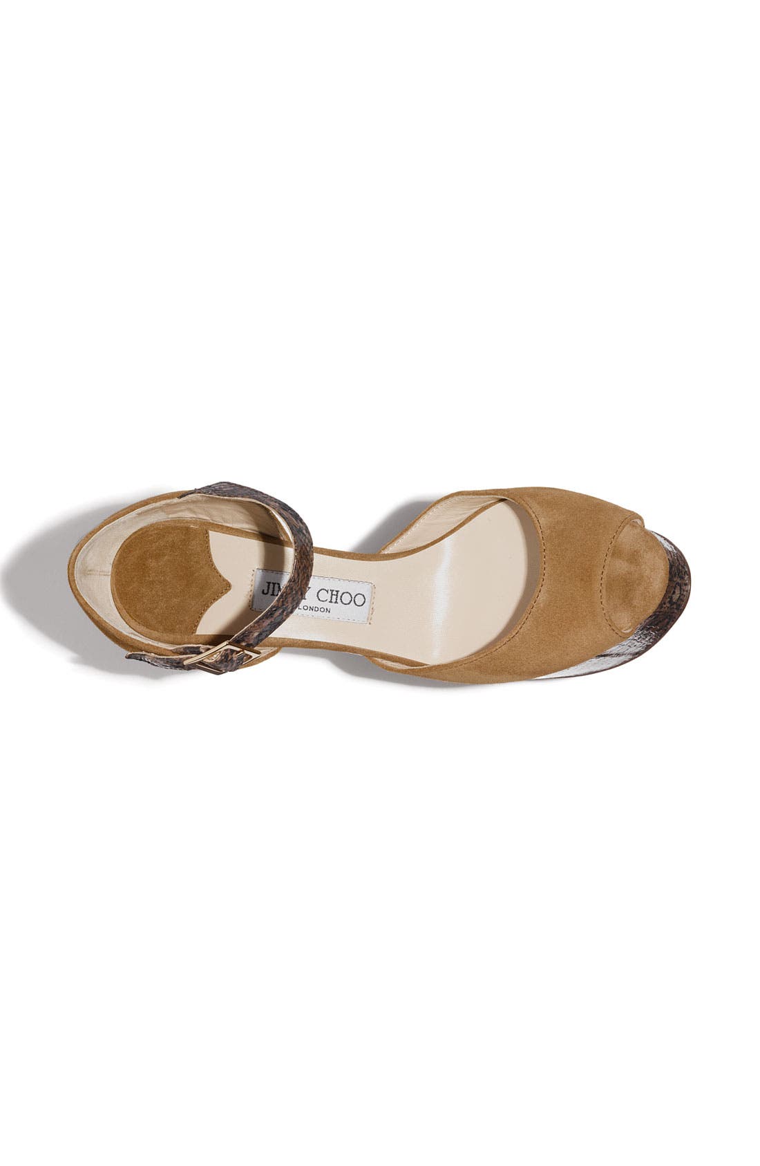 'Folly' Triple Platform Wedge Sandal, Alternate, color, WHISKEY