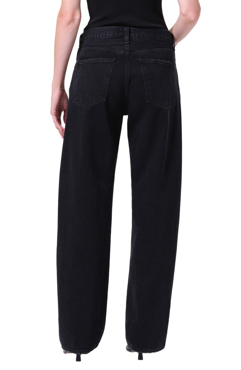 AGOLDE Arc Criss Cross Relaxed Jeans, Alternate, color, Phase Dark Black