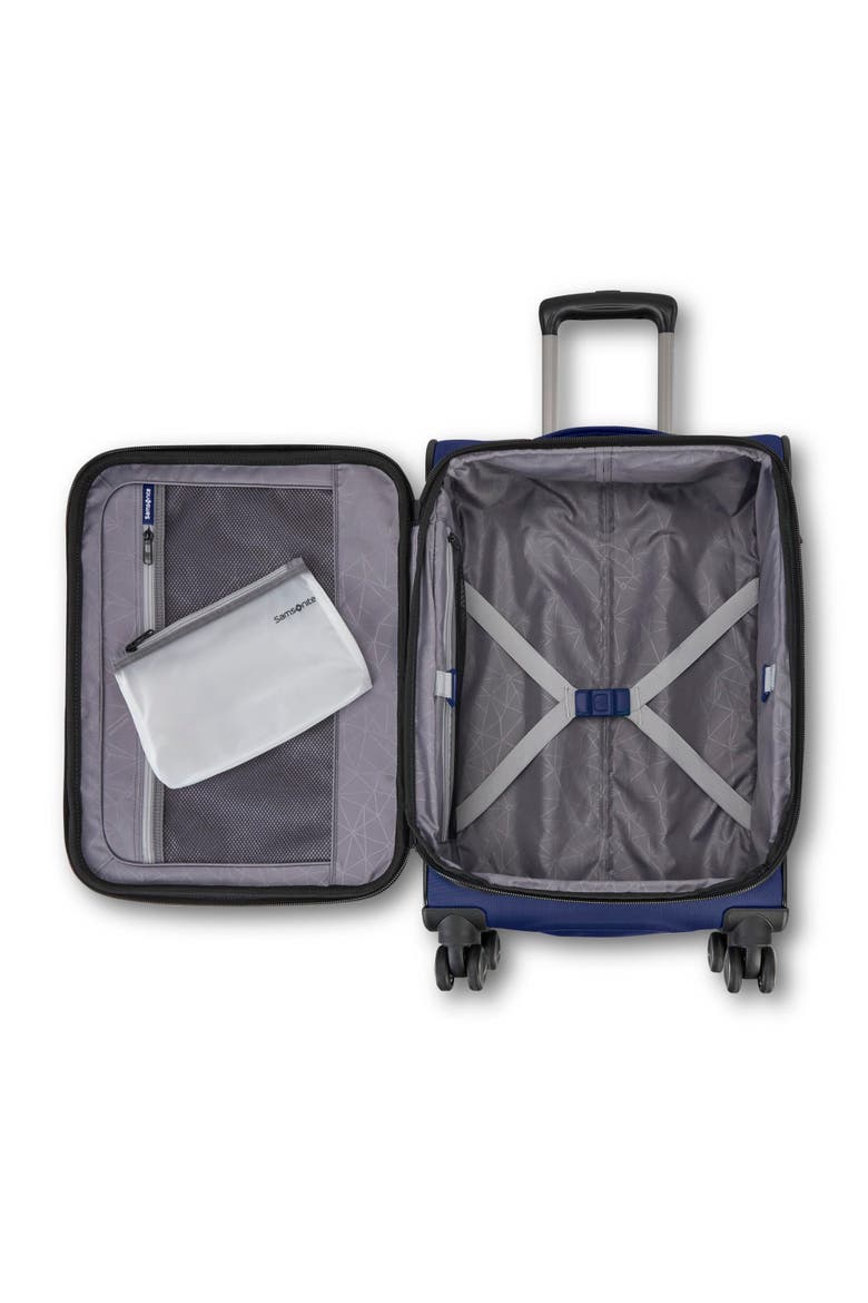 Ascella 4 Softside Expandable 20" Carry On Spinner Luggage, Alternate, color, Dusk Purple