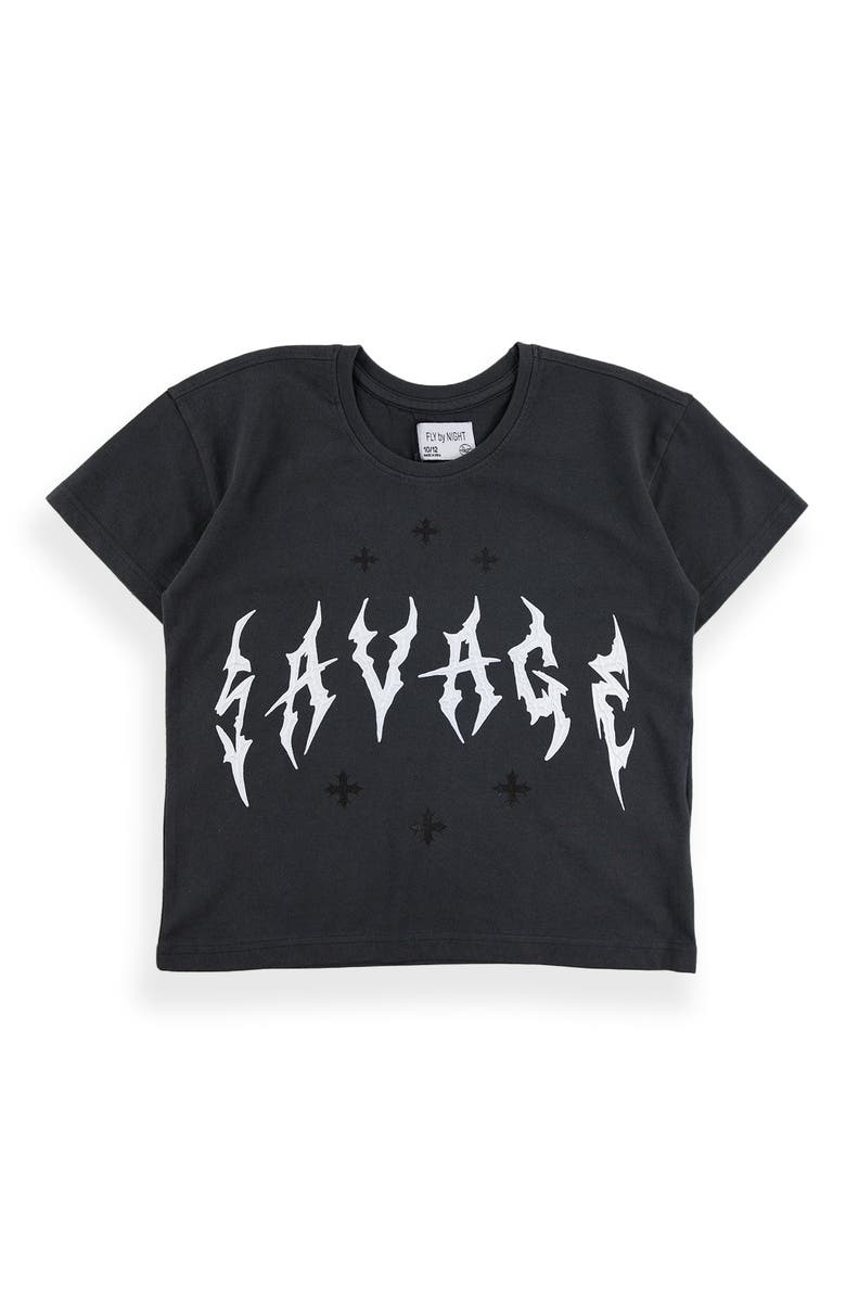 Fly By Night Fresco T-shirt, Main, color, Black Oyster/ Savage