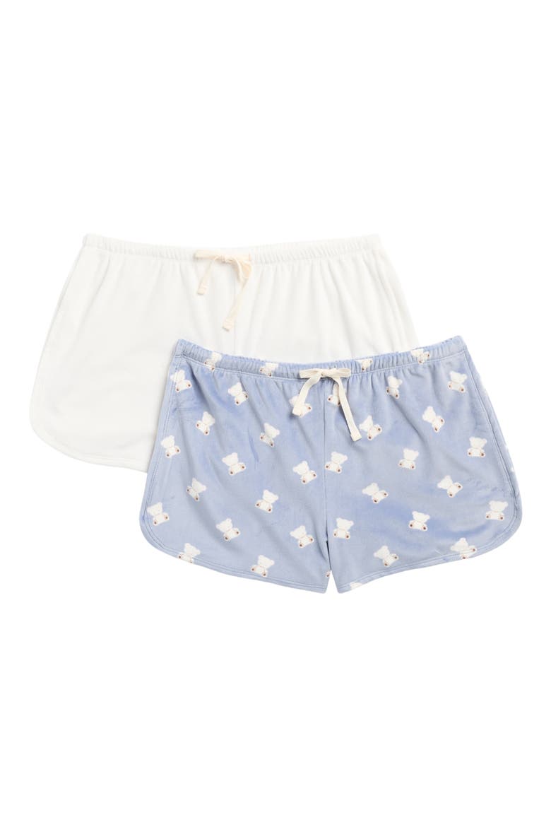 2-Pack Pajama Shorts, Main, color, TEDDY DAYDREAM