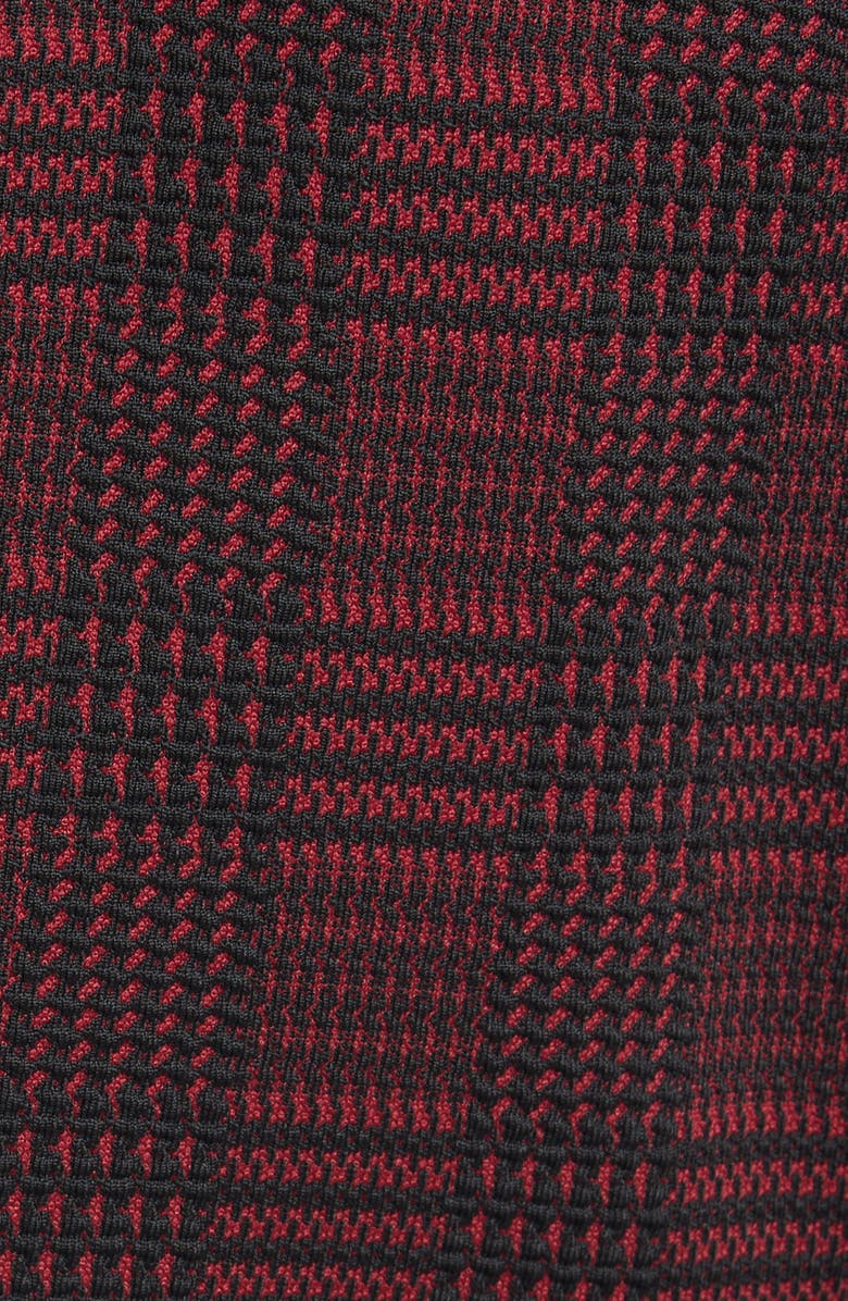 HUGO Houndstooth Plaid Long Jacket, Alternate, color, 