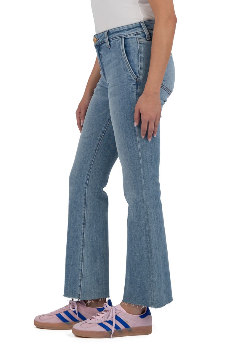 Kelsey Mid Rise Kick Flare Jeans, Alternate, color, MOTIVATION
