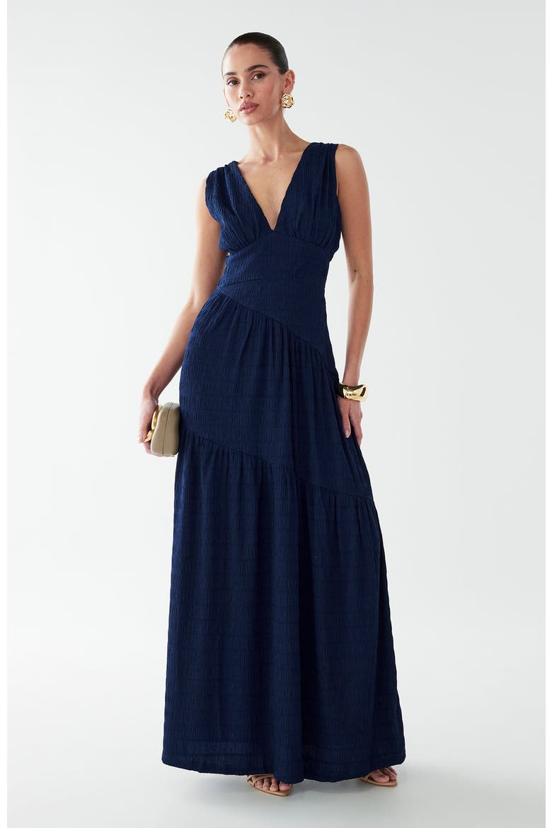 womens navy maxi dress Alie Street Sophia Maxi Dress Navy Blue