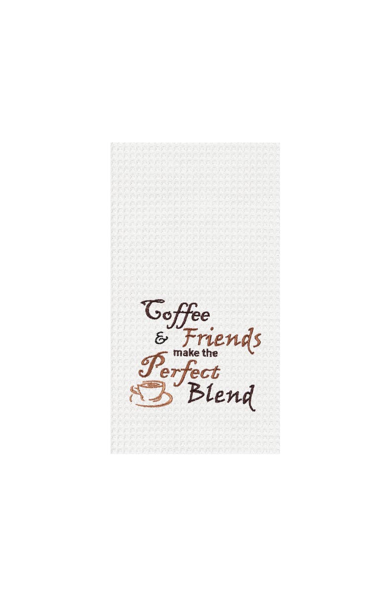 C&F Home Coffee & Friends Make the Perfect Towel, Main, color, White