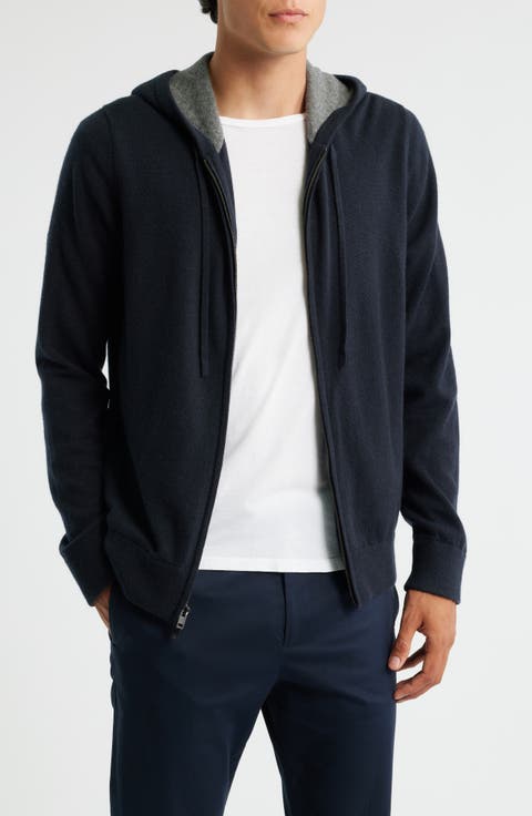 Cashmere Zip Hoodie Sweater