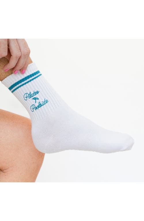 Pilates University 1883 Assorted 3-pack Country Club Nonslip Grip Crew Socks In Multi