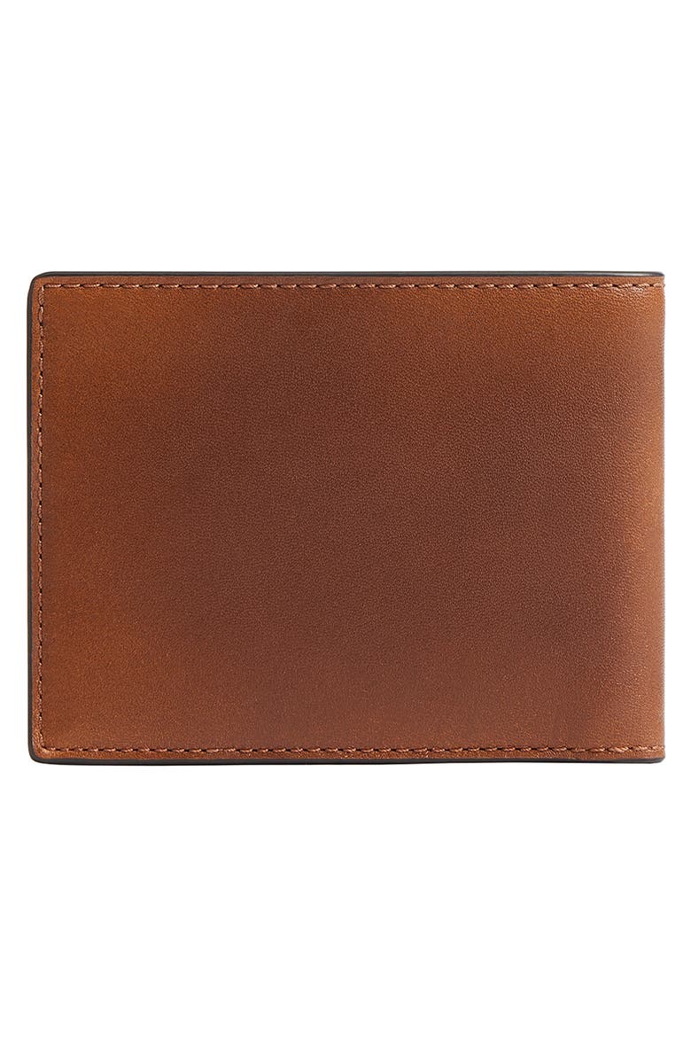 Slim Loved Leather Bifold Wallet, Alternate, color, SADDLE/ BURNT SIENNA