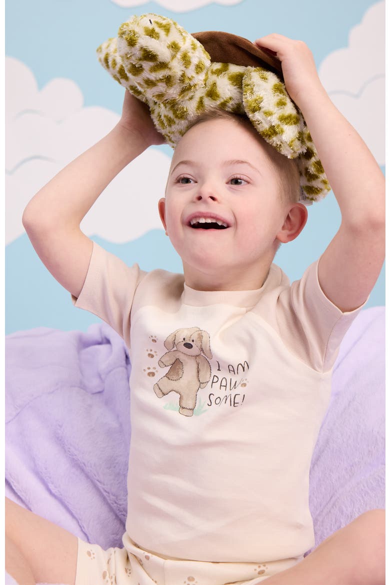 Puppy Shorties PJ Set, Alternate, color, Puppy