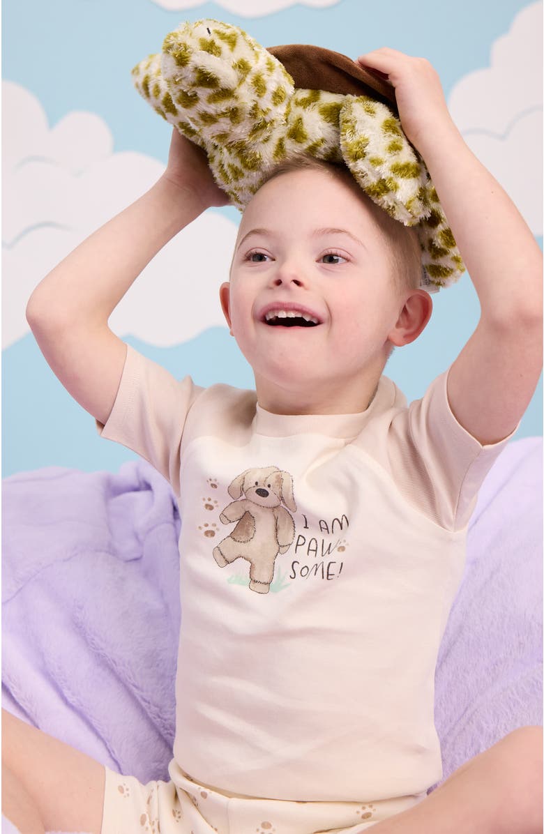 Warmies Puppy Shorties PJ Set, Alternate, color, Puppy