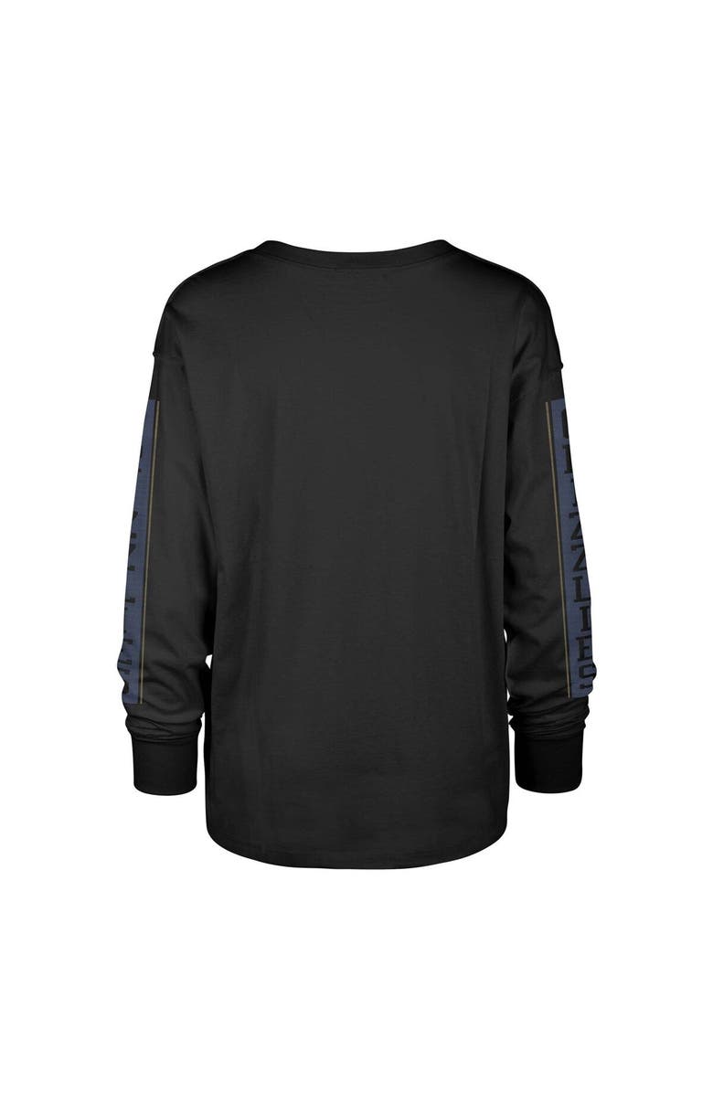 '47 Women's '47 Black Memphis Grizzlies City Edition SOA Long Sleeve T-Shirt, Alternate, color, 