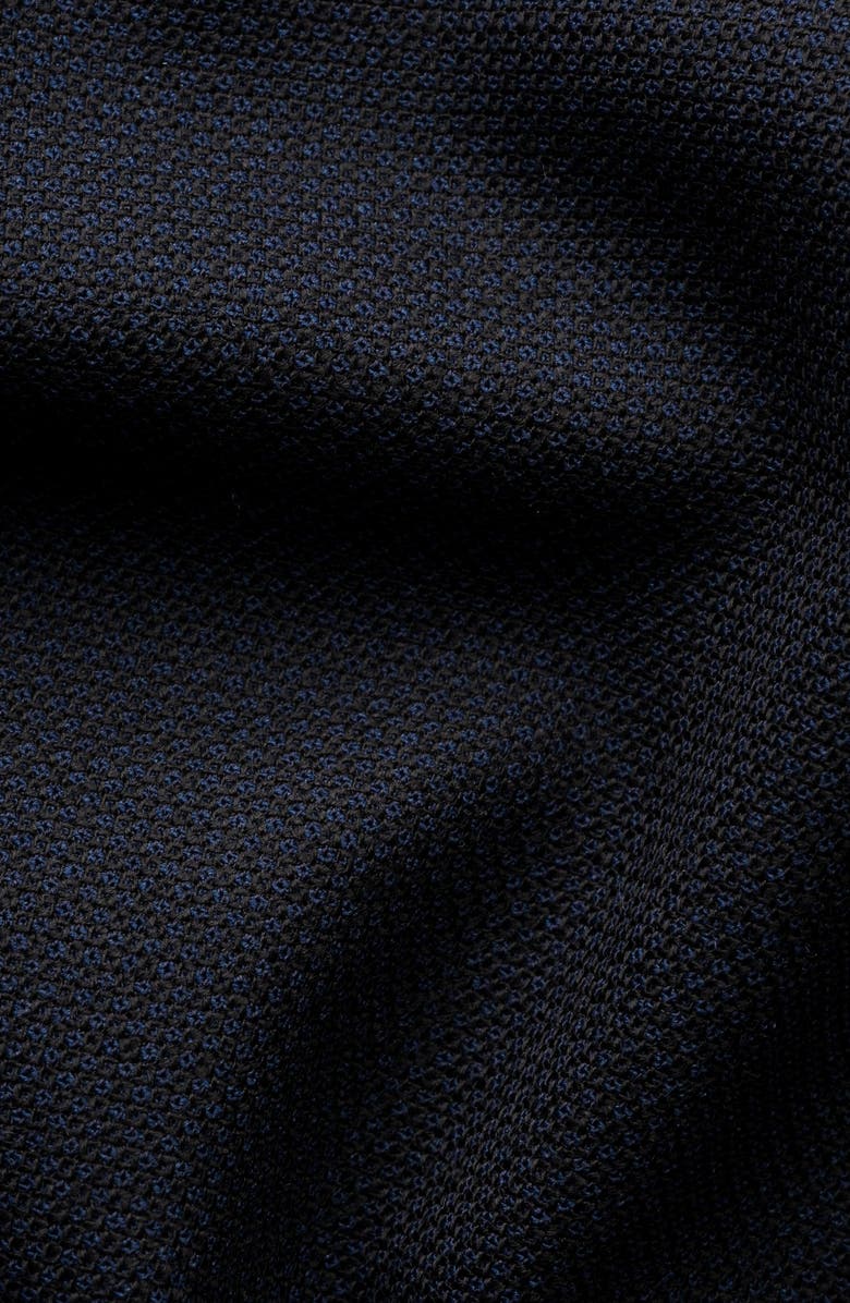 Eton Lana Tailored Fit Navy Tech Soft Wool Blazer, Alternate, color, Navy