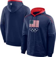 FANATICS Men's Fanatics Navy Team USA Goaltender Defender Pullover Hoodie