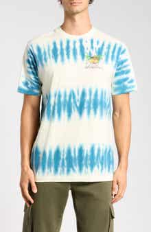 Men's Getaway Tie Dye Cotton Graphic Tee