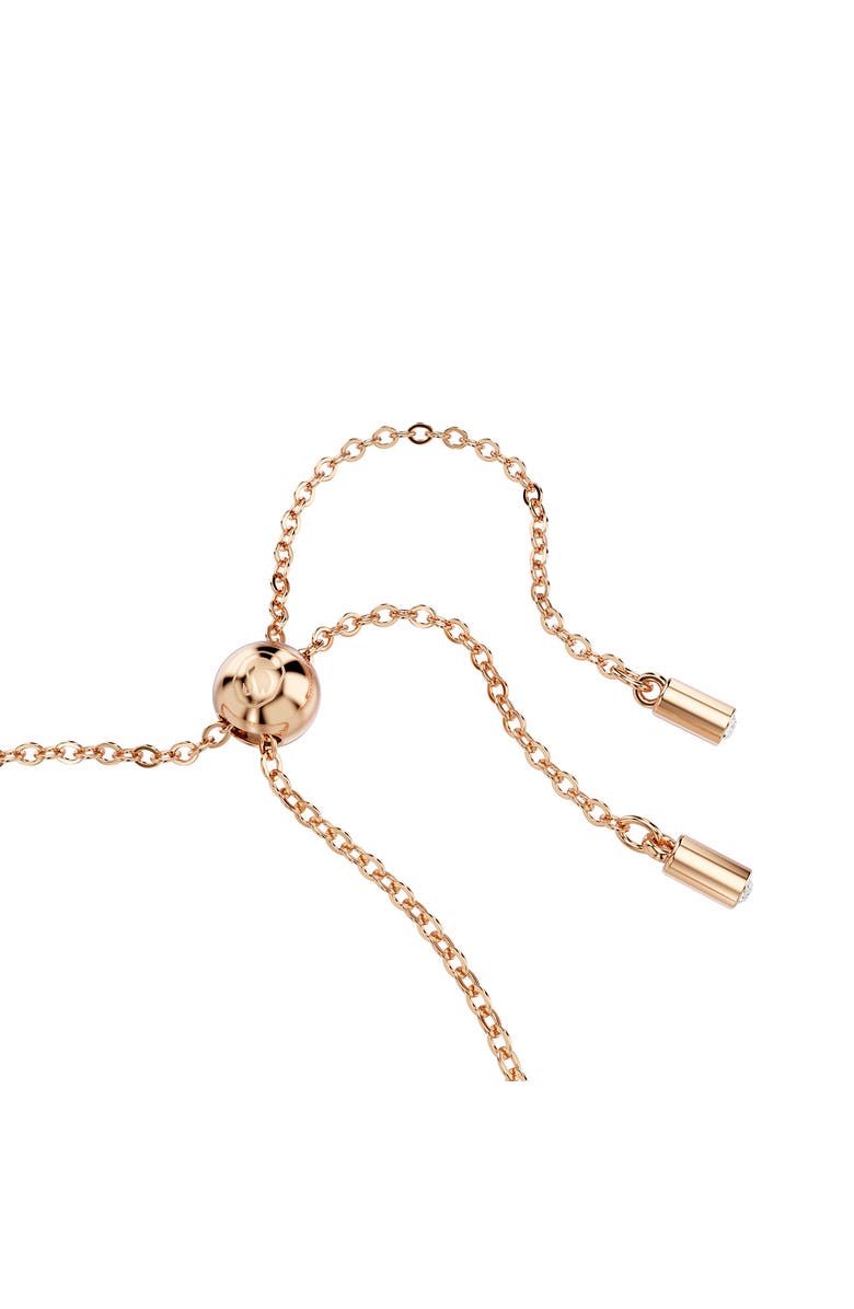 Swarovski Matrix Tennis Bracelet, Alternate, color, Rose Gold/ White