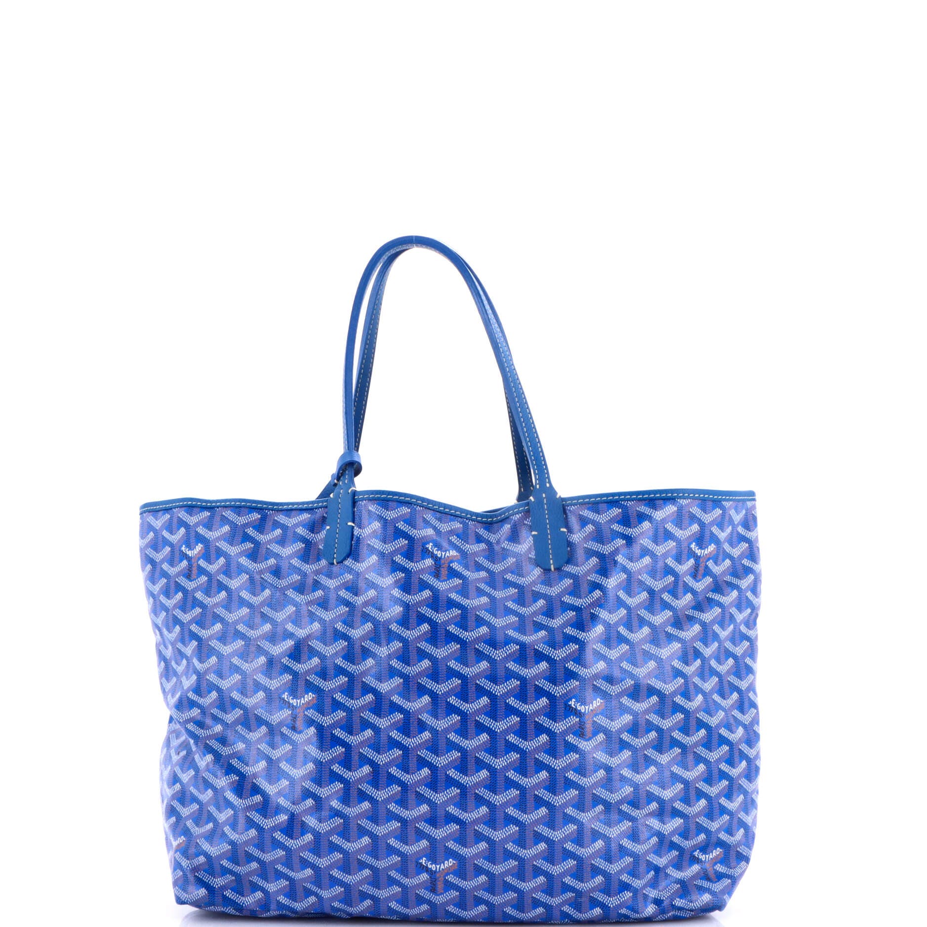 Pre-Owned Goyard Saint Louis Tote Coated Canvas PM, Alternate, color, Blue