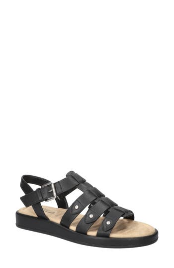Easy Street Chirp Quarter Strap Gladiator Sandal In Black
