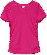 Lands' End Girls Short Sleeve Active Ribbed Tee