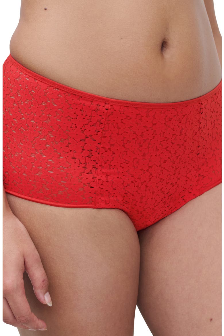 Norah Comfort High Waist Briefs, Alternate, color, POPPY RED