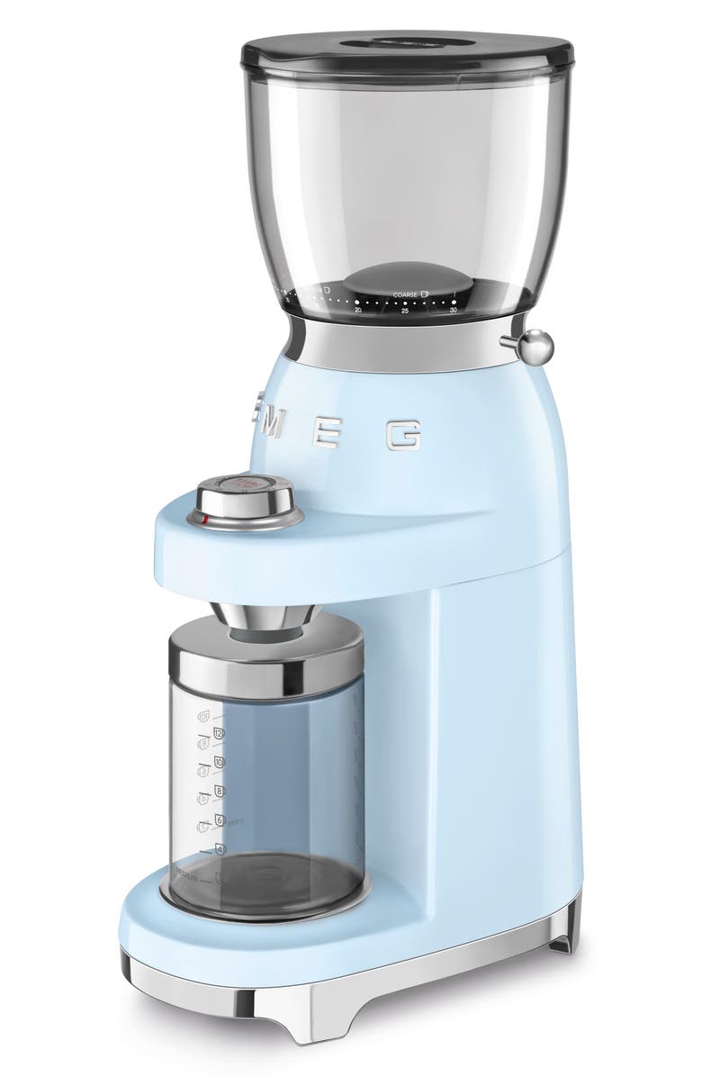 smeg '50s Retro Style Coffee Grinder, Alternate, color, Pastel Blue