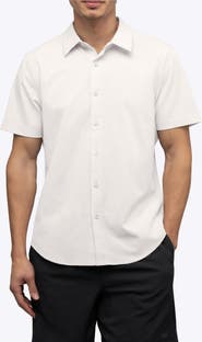 Cuts Crossover Performance Short Sleeve Button-Up Shirt