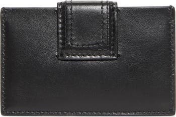 カードケース・名刺入れ JACQUEMUS LE BAMBINO LEATHER CARD CASE Le Porte Carte Bambino card case in black - Jacquemus
