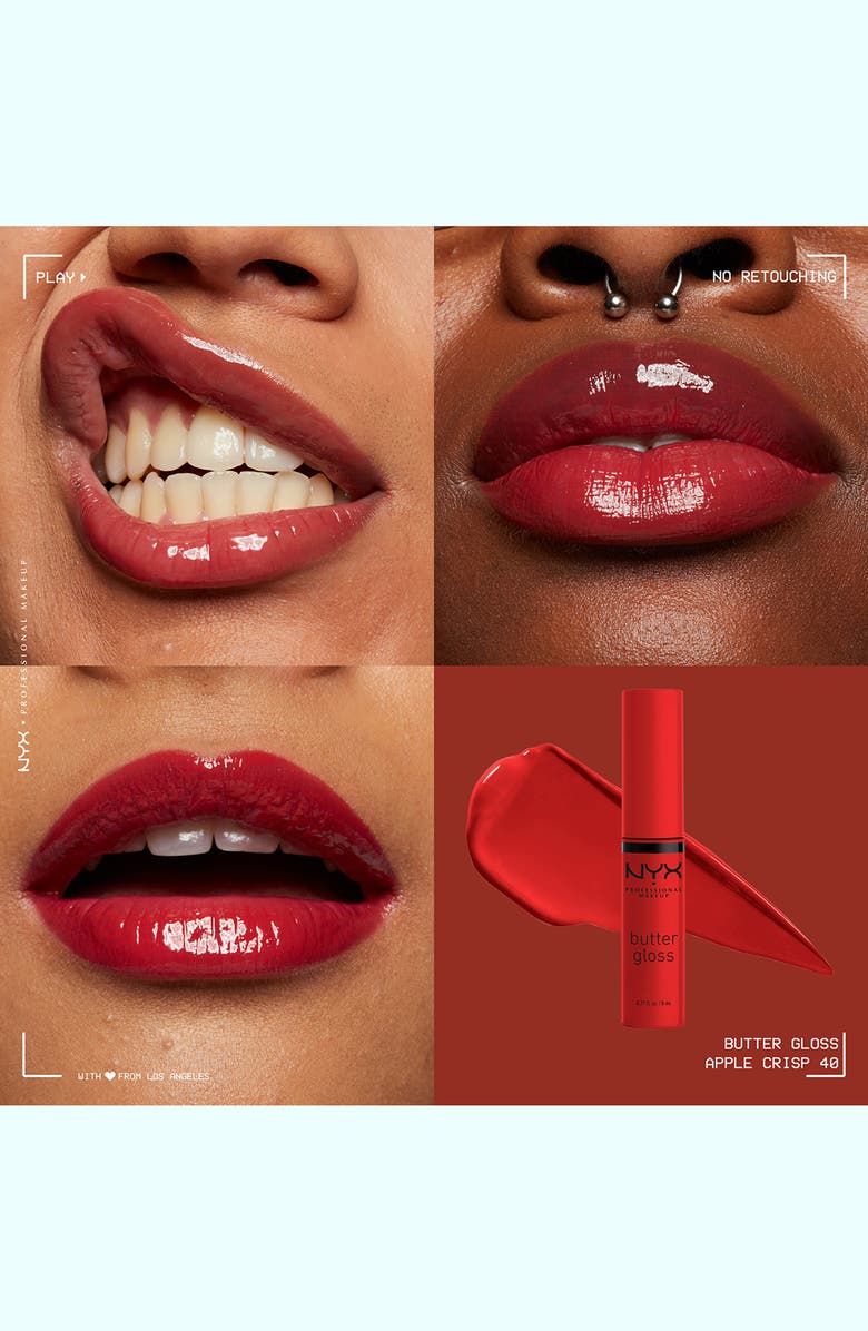 NYX PROFESSIONAL MAKEUP Butter Gloss Nonsticky Lip Gloss, Alternate, color, Apple Crisp