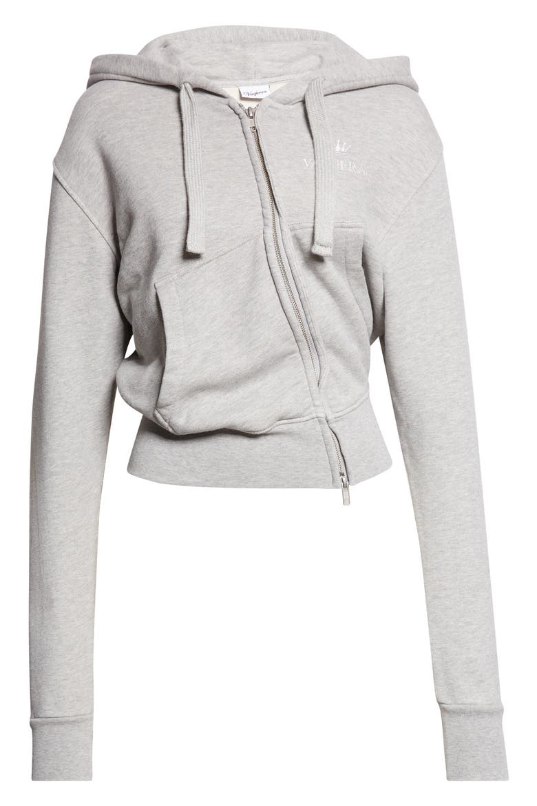 Twisted Full Zip Hoodie, Alternate, color, HEATHER GREY