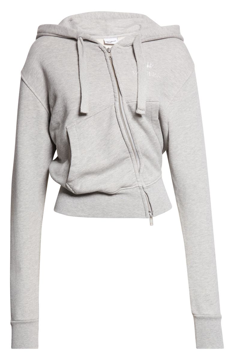 Vaquera Twisted Full Zip Hoodie, Main, color, Heather Grey