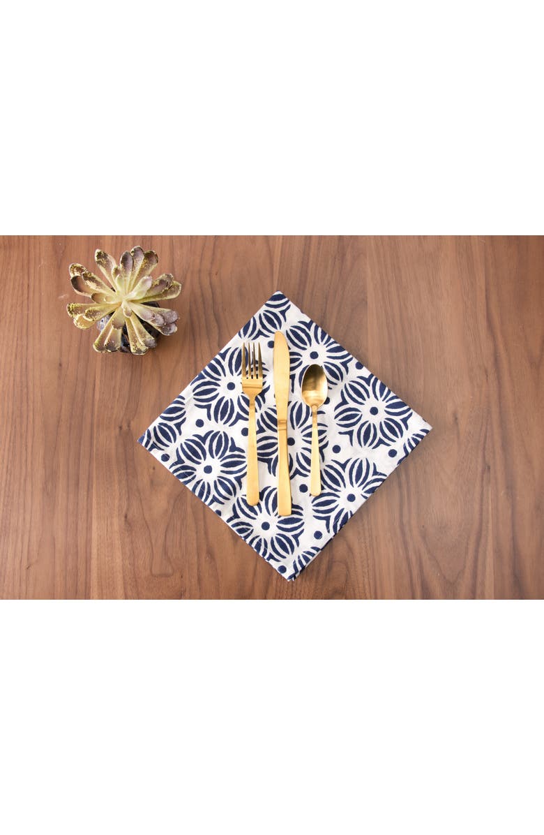 carol & frank Midge Indigo Napkin Set of 4, Alternate, color, Blue