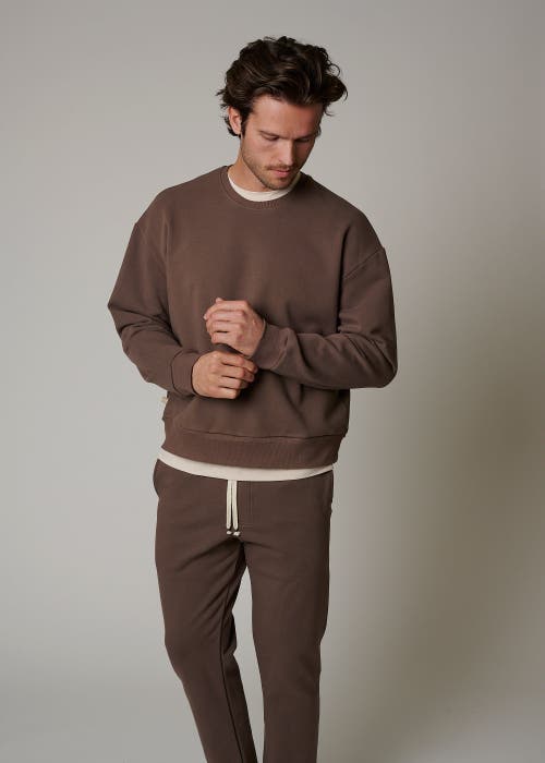Leisure Lab Zen Crewneck In Cacao