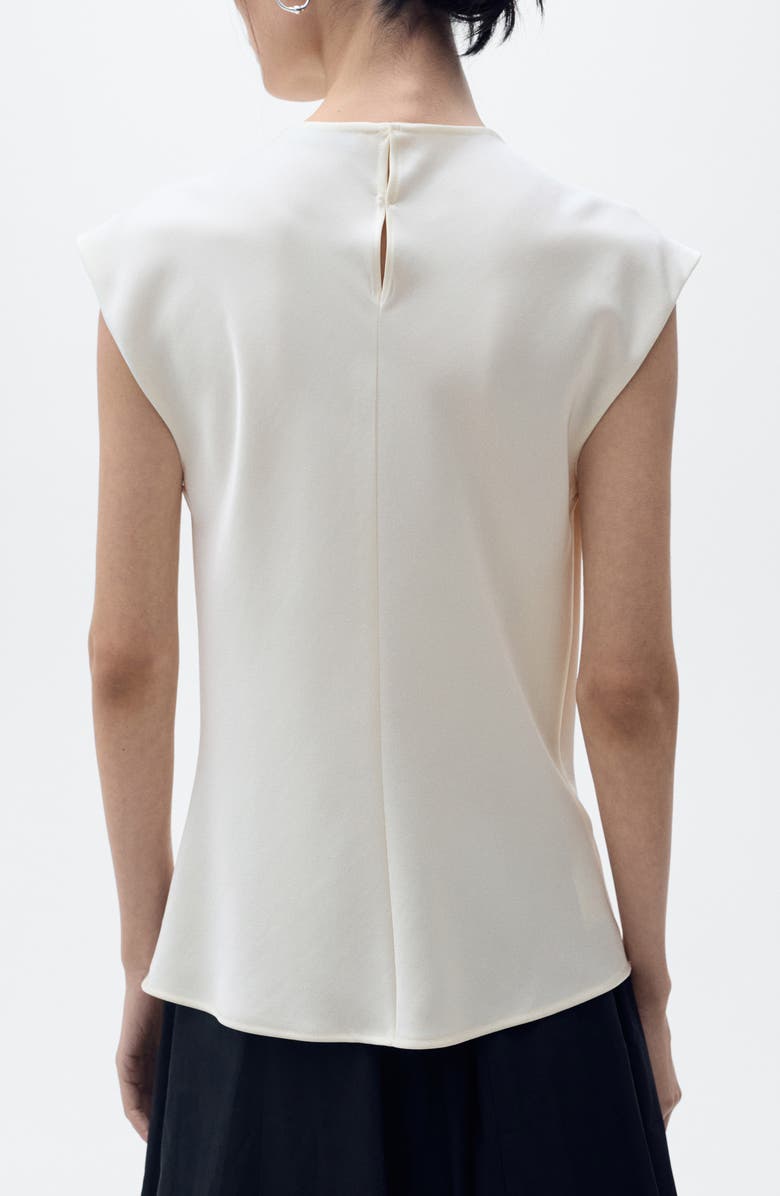 MANGO Draped Satin Top, Alternate, color,