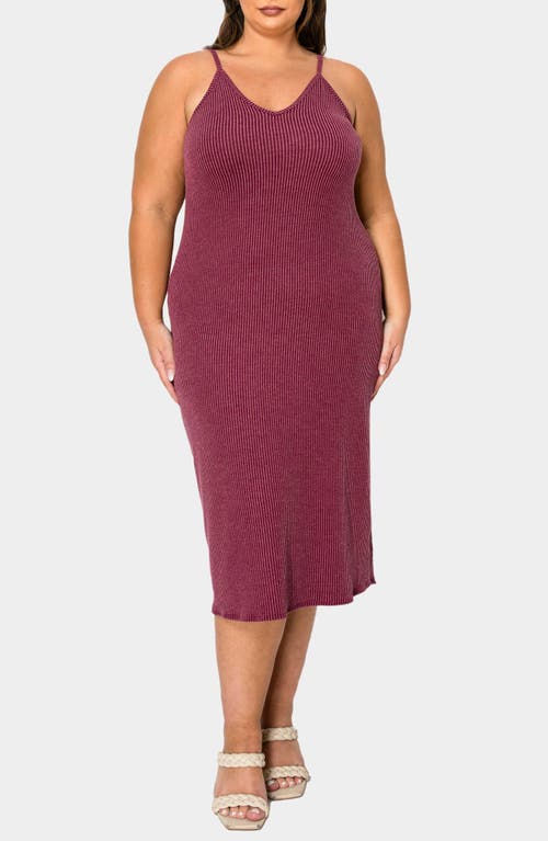 L I V D Aster Plissé Two-piece Sweater Dress In Burgundy