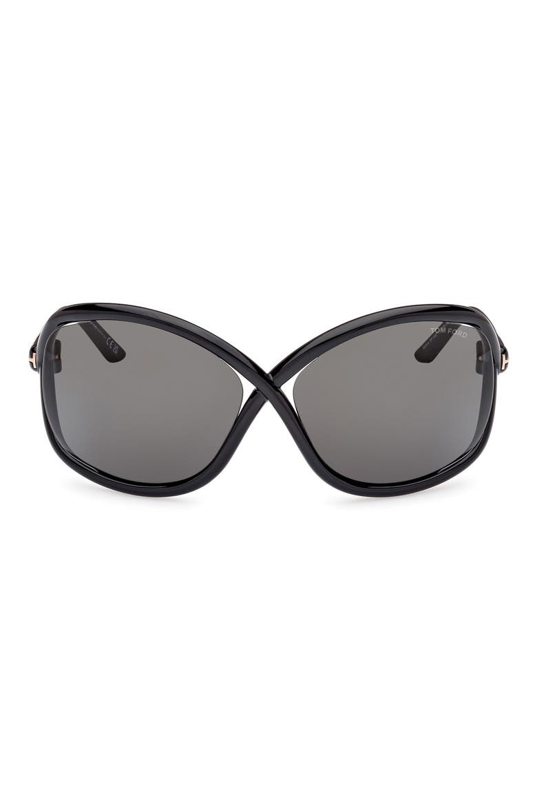 TOM FORD Bettina 68mm Oversize Butterfly Sunglasses (Women