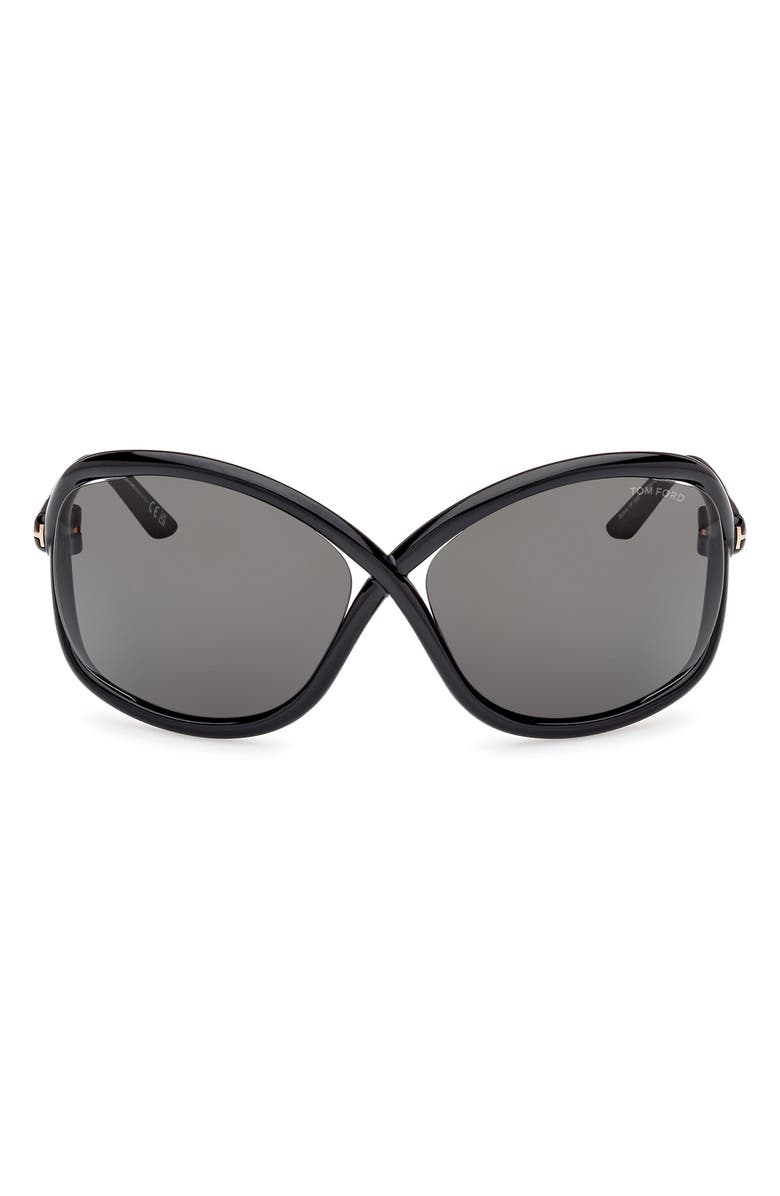 TOM FORD Bettina 68mm Oversize Butterfly Sunglasses, Main, color, 